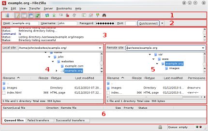 file da filezilla